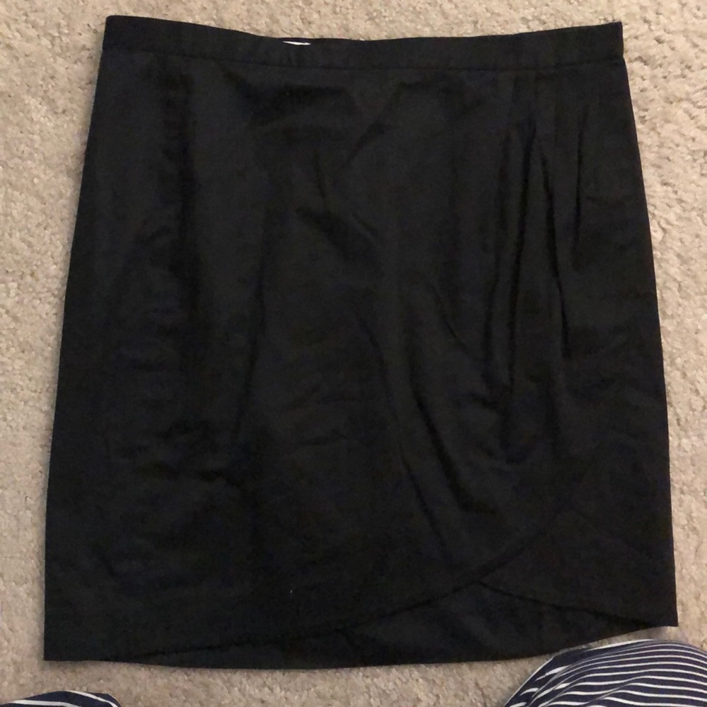 Michael Kors Black Wrap Skirt